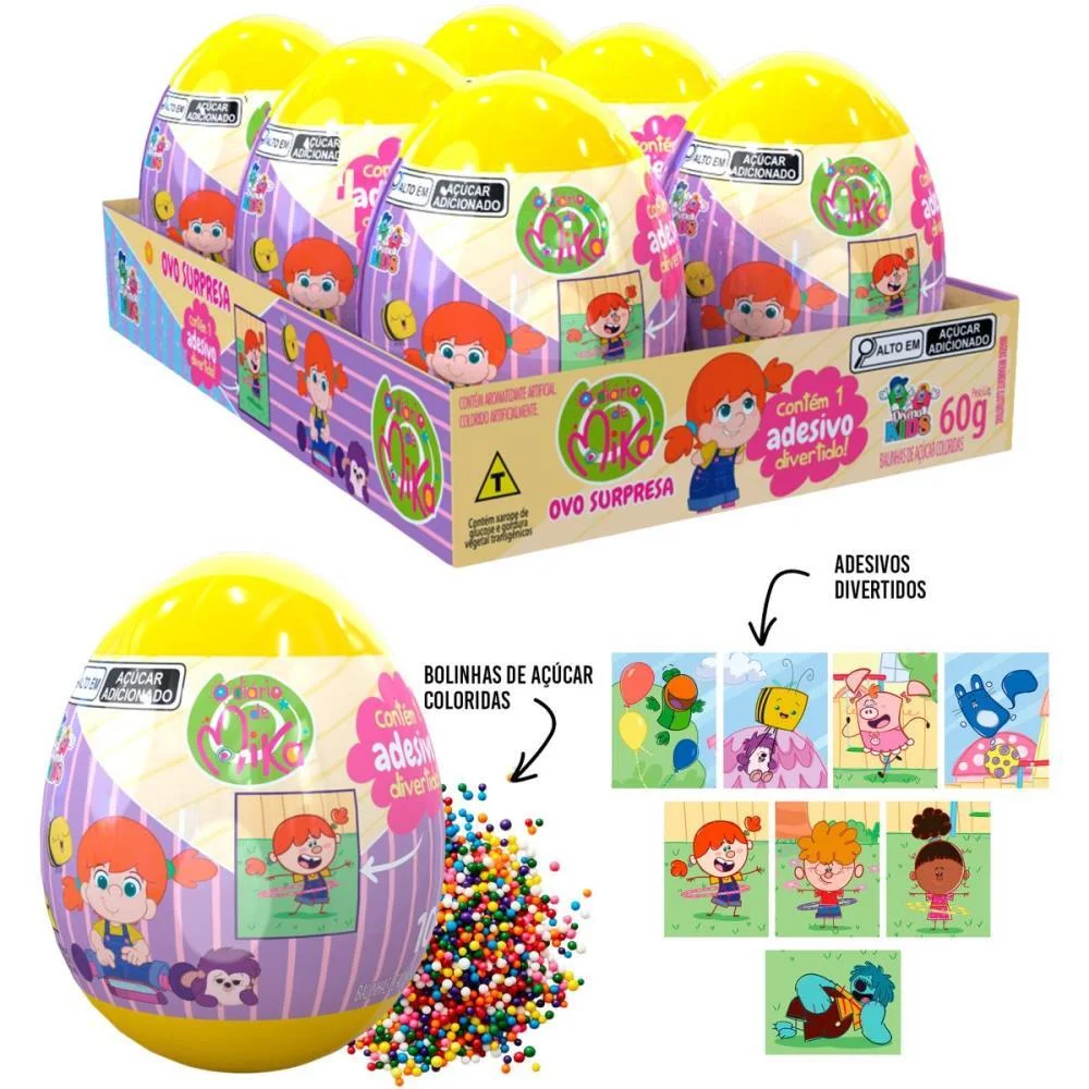 DOCE OVO SURPRESA DIARIO DE MIKA DIVINO KIDS (DP.C/06) - imagem 3