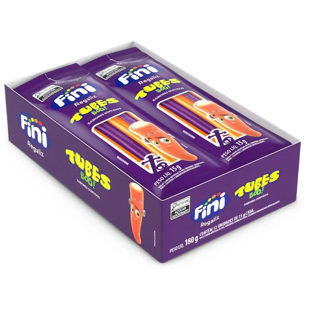 DOCE TUBES BOO 15G HALLOWEEN FINI (DP.C/12) - imagem 4