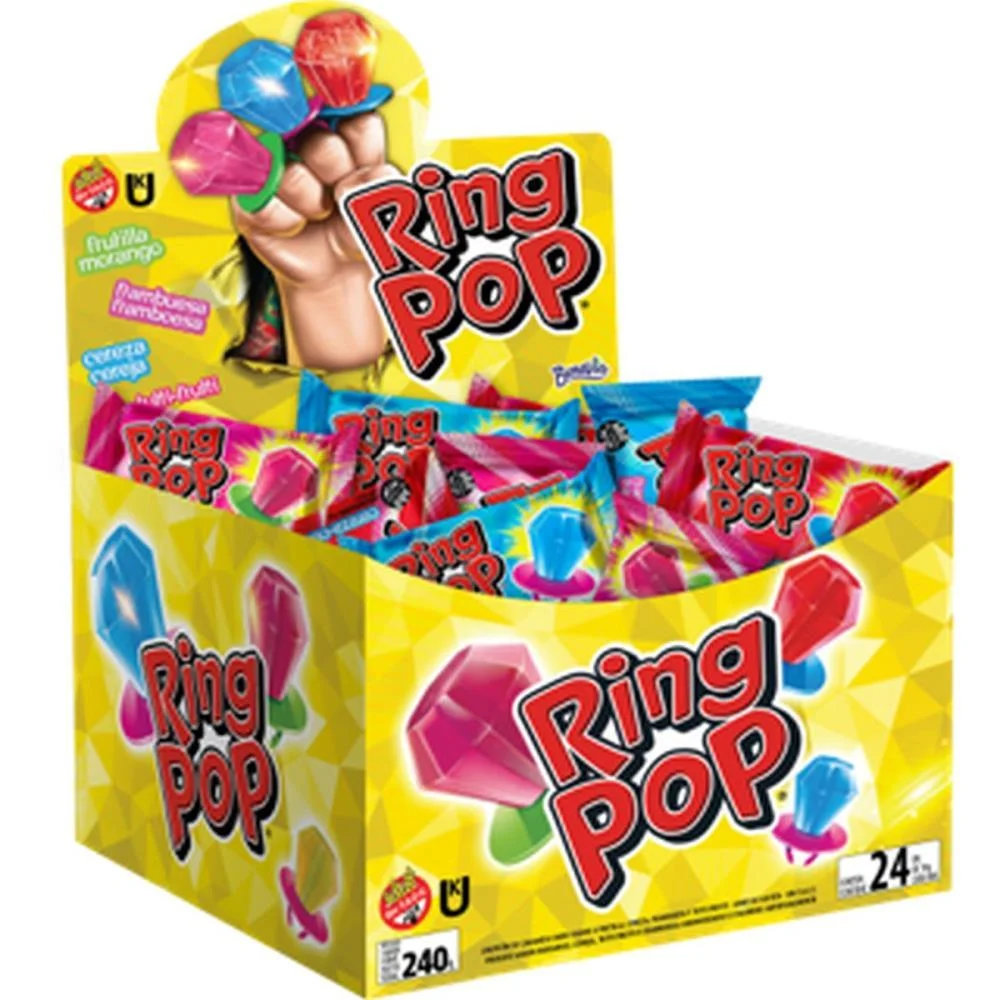 DOCE RING POP TRADICIONAL BAZOOKA CANDY (DP.C/24) - imagem 3
