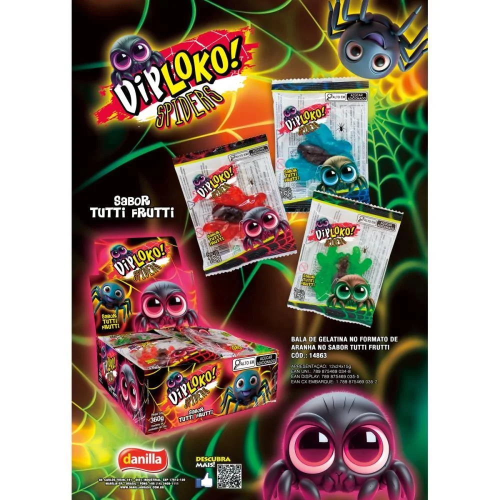 DOCE SPIDER DANILLA FOODS (DP.C/24) - imagem 7