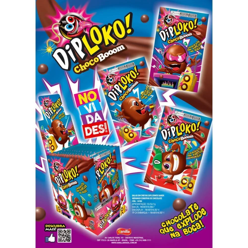 DOCE DIP LOKO CHOCO BOOM DANILLA FOODS (DP.C/15) - imagem 6