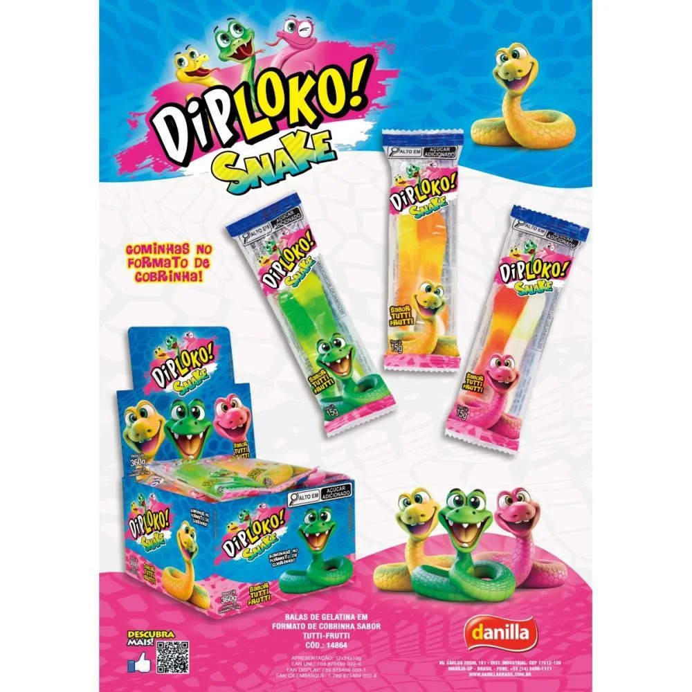 DOCE SNAKE DANILLA FOODS (DP.C/24) - imagem 7
