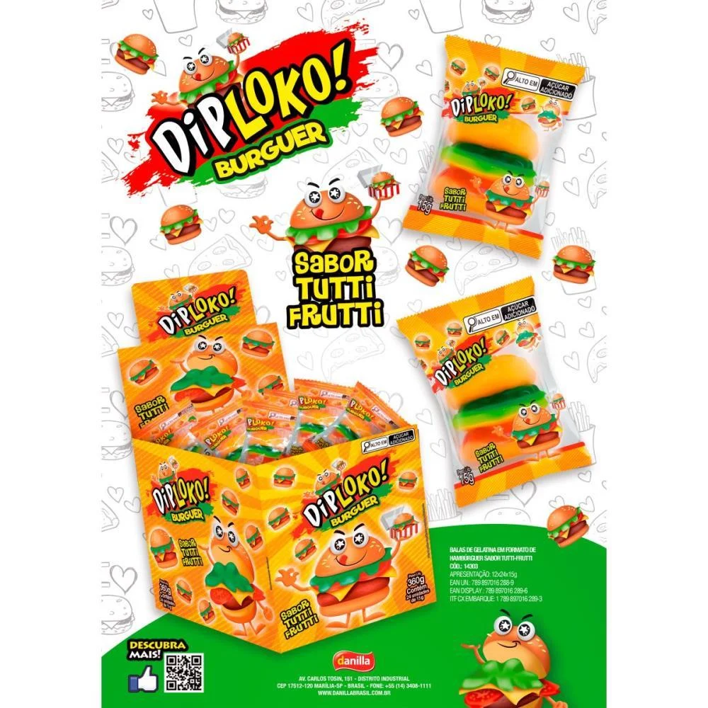 DOCE BURGUER DANILLA FOODS (DP.C/24) - imagem 5