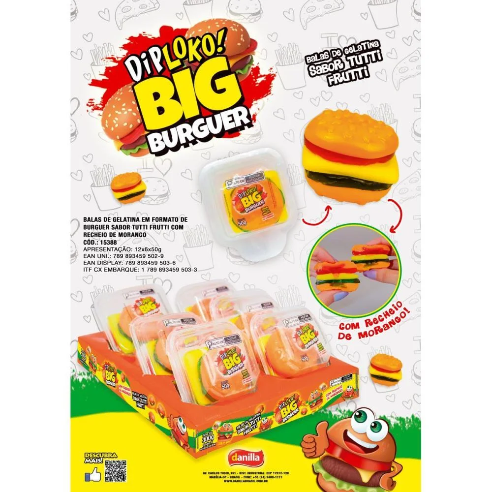 DOCE BIG BURGUER DANILLA FOODS (DP.C/06) - imagem 5