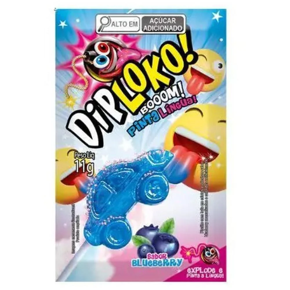 DOCE DIP LOKO CARS PINTA LINGUA DANILLA FOODS (DP.C/15) - imagem 3