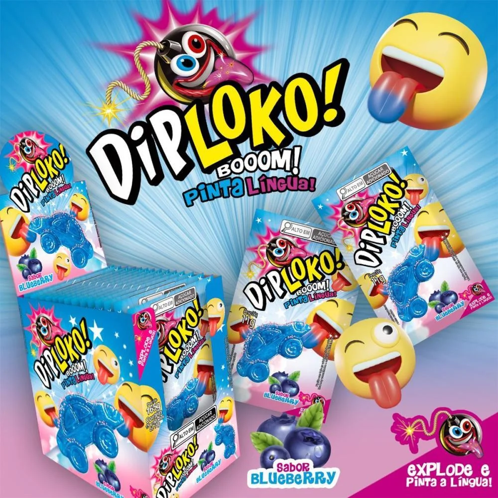 DOCE DIP LOKO CARS PINTA LINGUA DANILLA FOODS (DP.C/15) - imagem 4