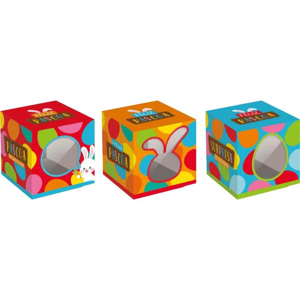 EMBALAGEM PARA DOCES PASCOA CHOMUNDO (S) 9X9X9CM PACKPEL (PCT.C/10) - imagem 3