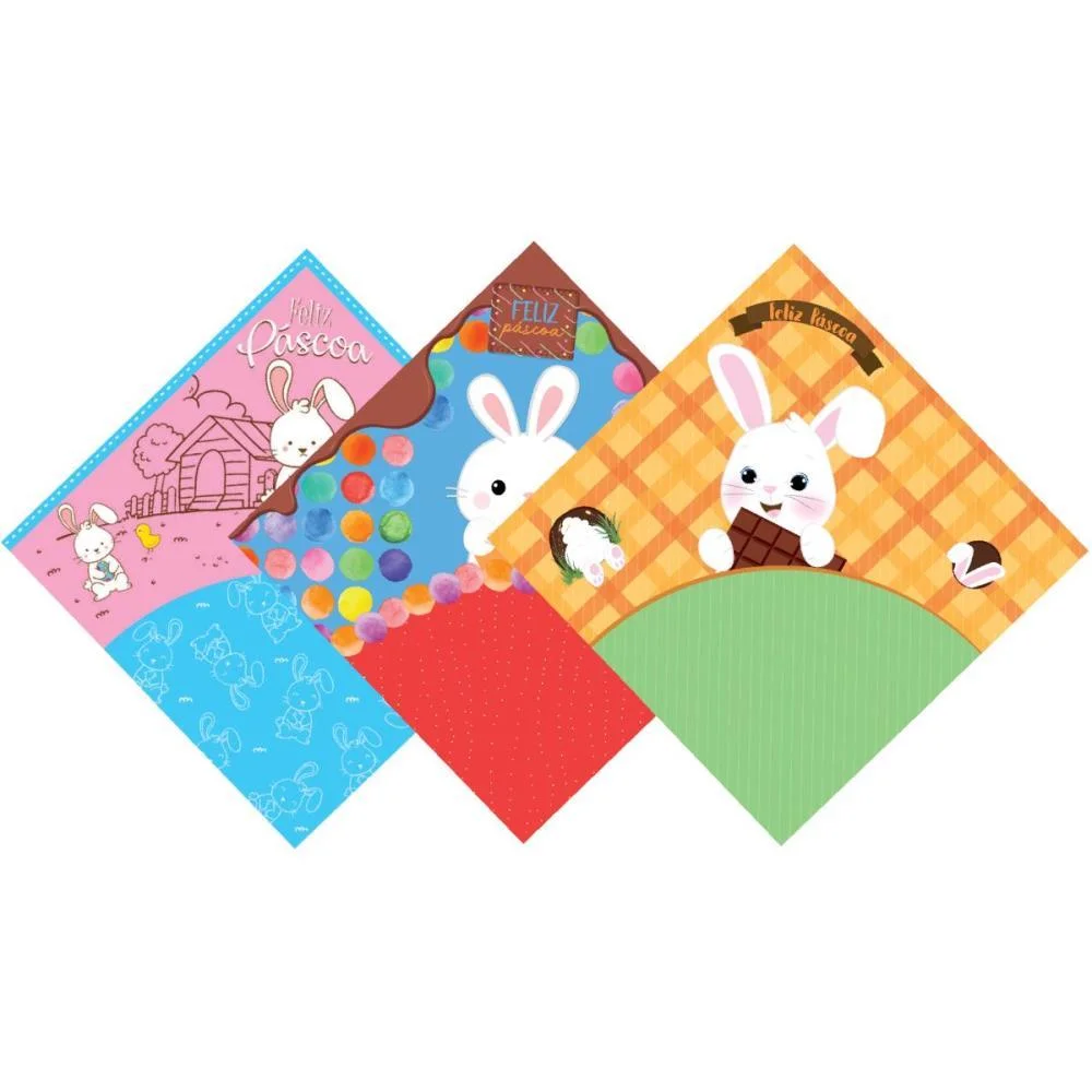 EMBALAGEM P/OVO DE PASCOA 24X24CM FELIZ PASCOA (S) PACKPEL (PCT.C/05) - imagem 2