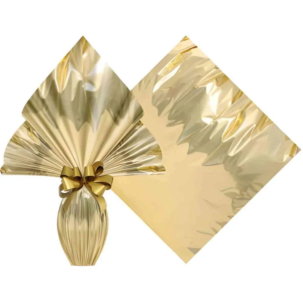 EMBALAGEM P/OVO DE PASCOA 34X34CM OURO POLI METALIZADO XINGO EMBALAGENS (PCT.C/25) - imagem 3