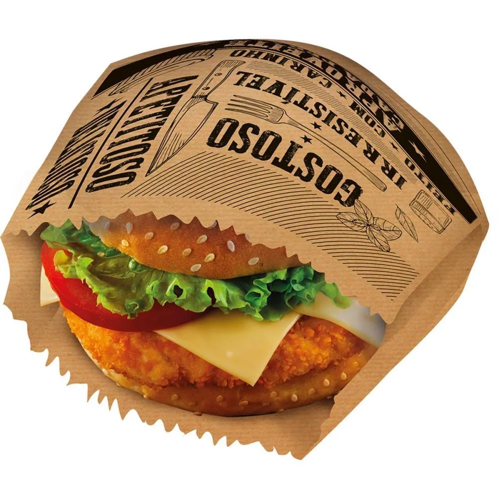 EMBALAGEM PARA ALIMENTOS SAQUINHO KRAFT P/LANCHE FRASES FESTCOLOR (PCT.C/50) - imagem 3