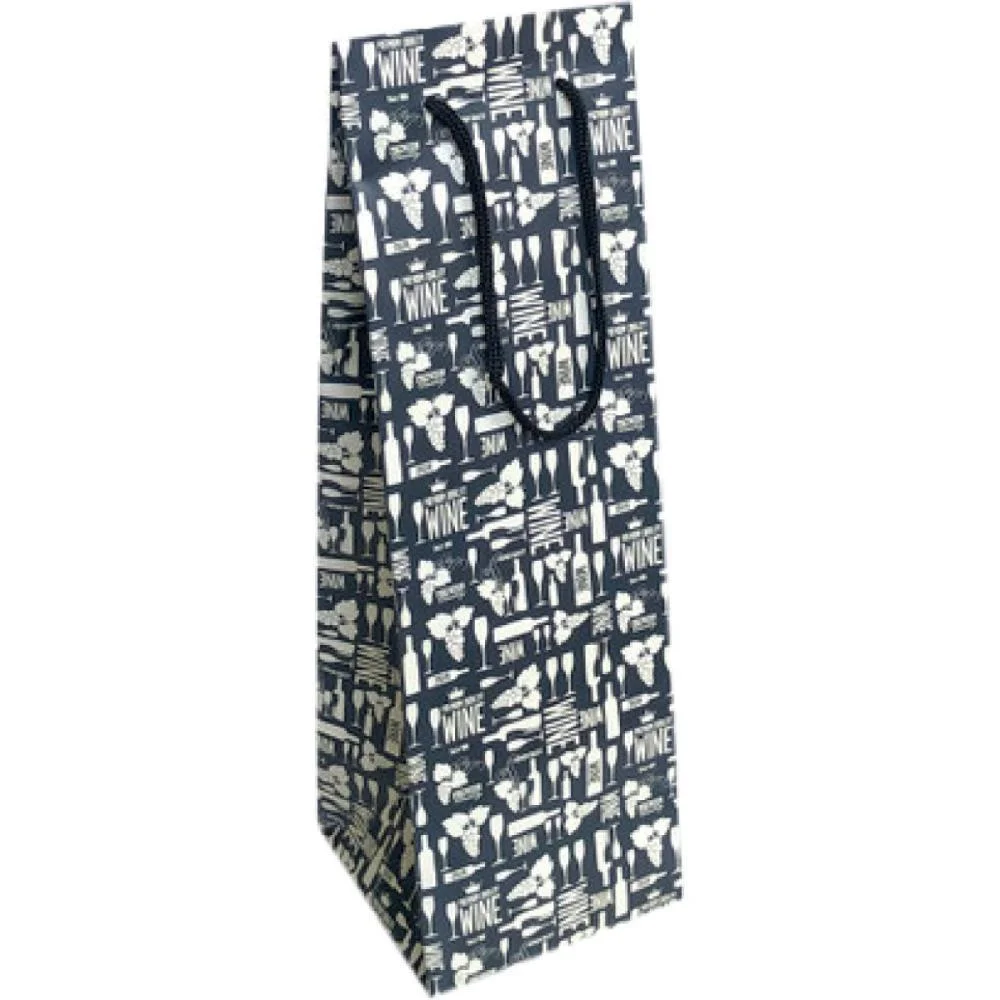 EMBALAGEM PARA GARRAFA SACOLA 35X11X11 DECORADA (S) CRISTINA (PCT.C/10) - imagem 4