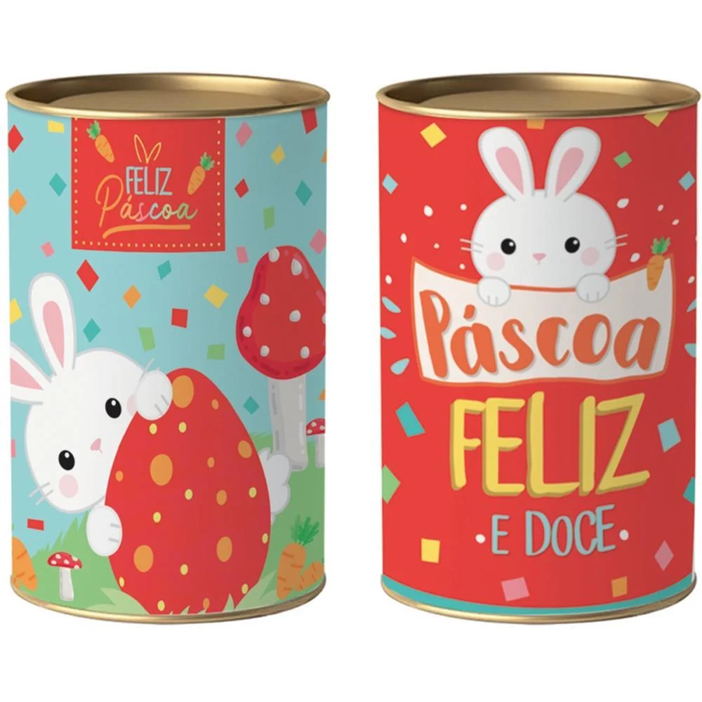 EMBALAGEM PARA PRESENTE PASCOA LATA RIGIDA P/BOMBOM S PACKPEL (CX.C/12) - imagem 3