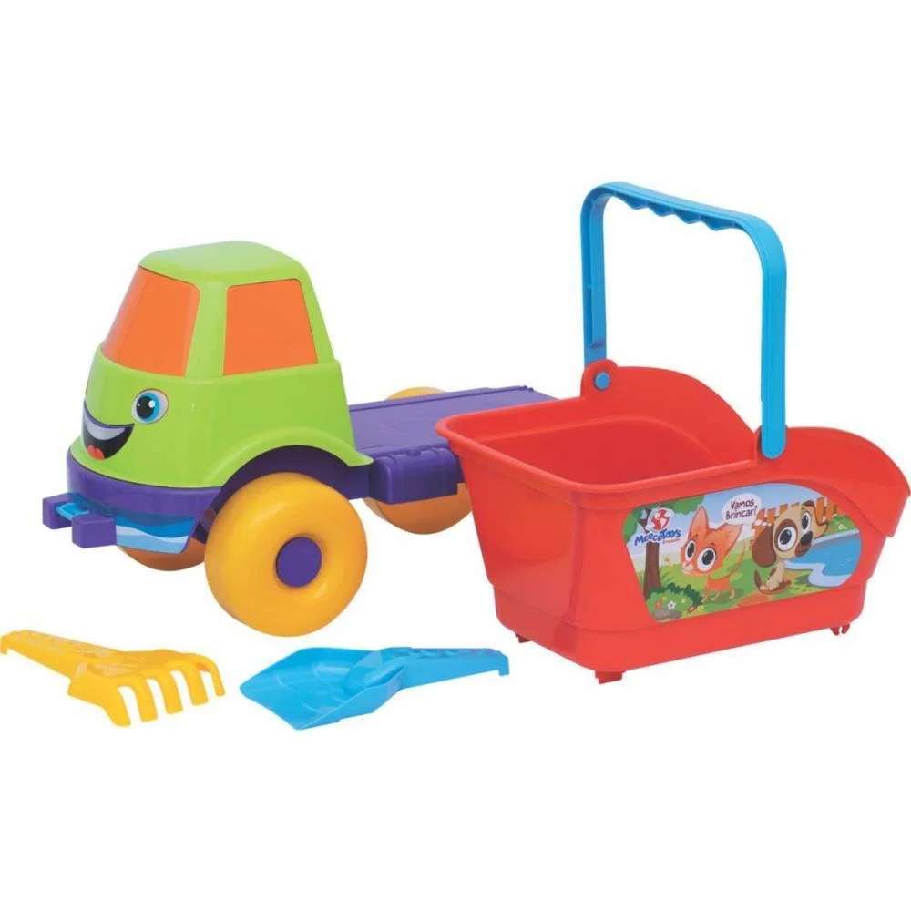 BALDINHO DE PRAIA CACAMBA GRANDE P/PRAIA C/ACESS MERCO TOYS (UNIDADE) - imagem 4