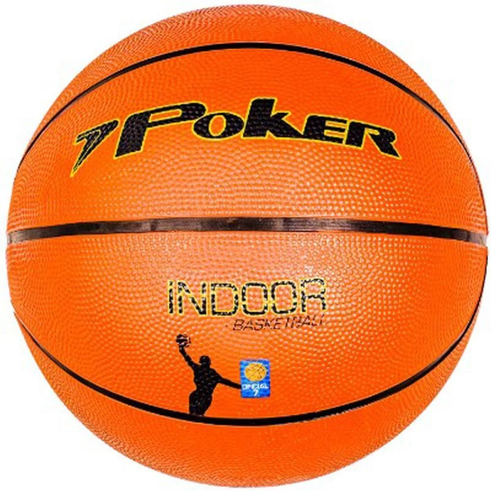 BOLA DE BASQUETE 7.0 INDOOR LARANJA POKER (UNIDADE) - imagem 2