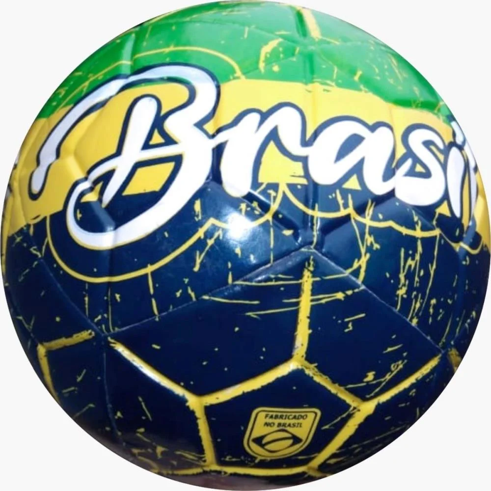 BOLA DE FUTEBOL BRASIL PVC/PU N.5 VD/AM/AZ FUTEBOL E MAGIA (UNIDADE) - imagem 6