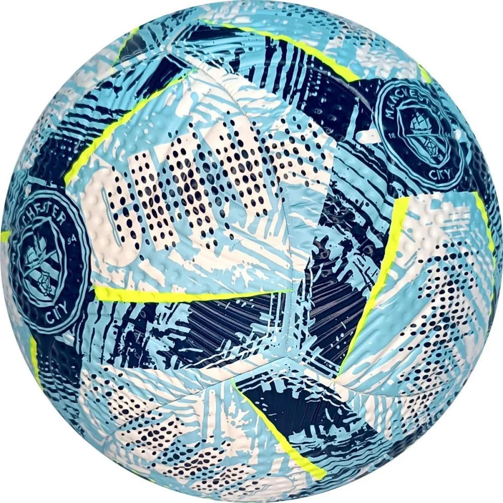 BOLA DE FUTEBOL MANCHESTER CITY N.5 AM/AZ FUTEBOL E MAGIA (UNIDADE) - imagem 3