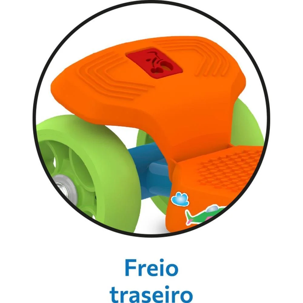 PATINETE MEU 1° PATINETE AZ/LR ATÉ 50KG BANDEIRANTE (UNIDADE) - imagem 6