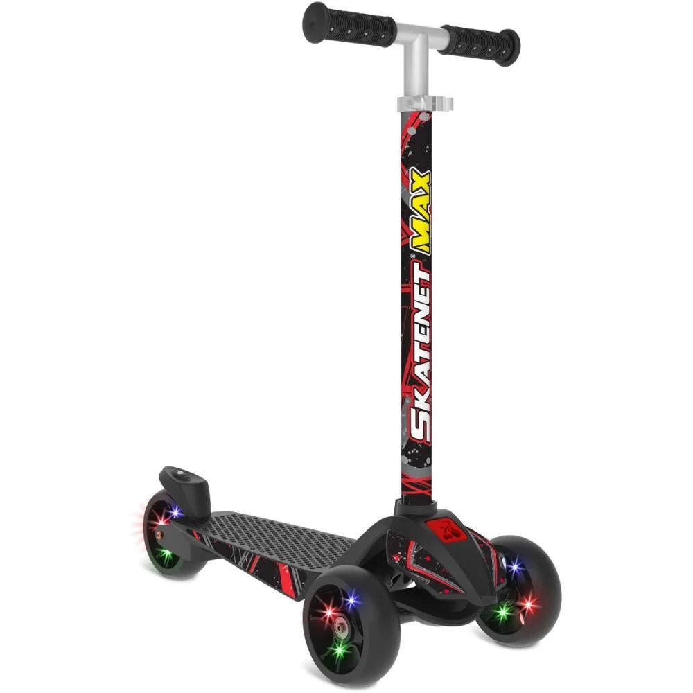 PATINETE SKATENET MAX LED PRETO BANDEIRANTE (UNIDADE) - imagem 3