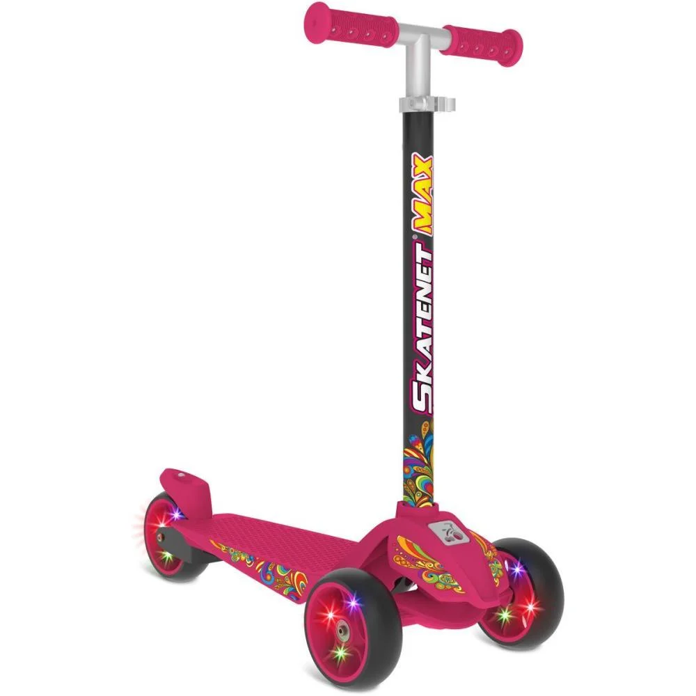 PATINETE SKATENET MAX LED PINK BANDEIRANTE (UNIDADE) - imagem 3
