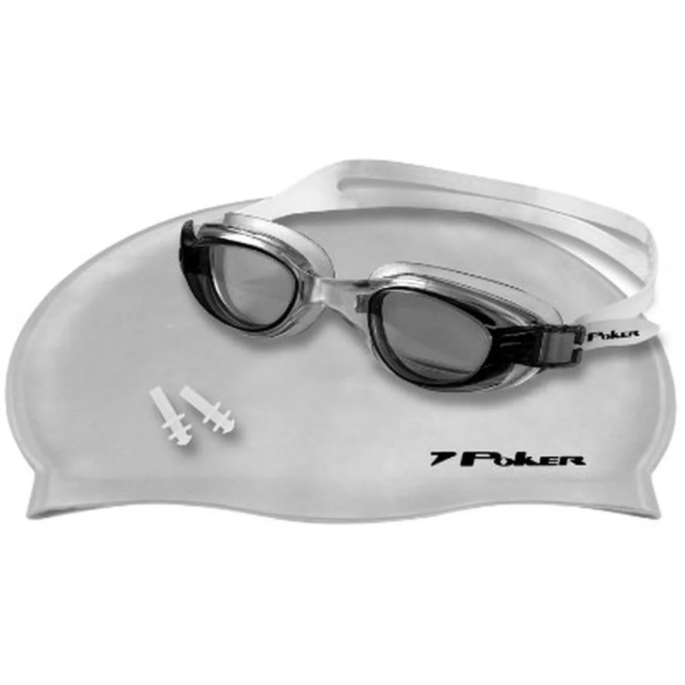 OCULOS DE NATACAO OCULOS+TOUCA+PROTETOR TR/FU/PR POKER (KIT) - imagem 4