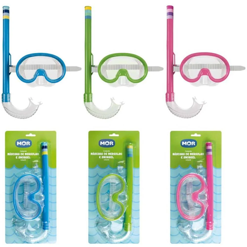 OCULOS DE NATACAO MASCARA P/MERG+SNORKEL INFAN(S MOR (UNIDADE) - imagem 5