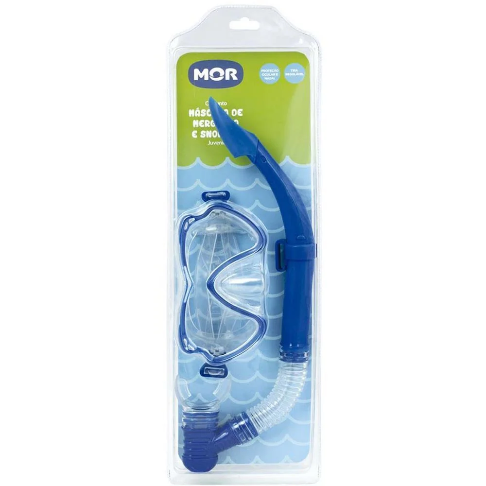 OCULOS DE NATACAO MASCARA P/MERG+SNORKEL JUVEN(S MOR (UNIDADE) - imagem 5