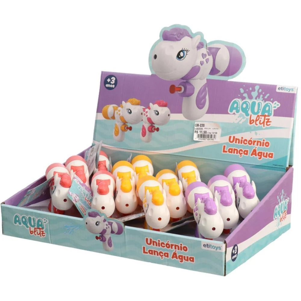 LANCA-AGUA AQUA BLITZ UNICORNIO 40ML (S) ETITOYS (DP.C/12) - imagem 5