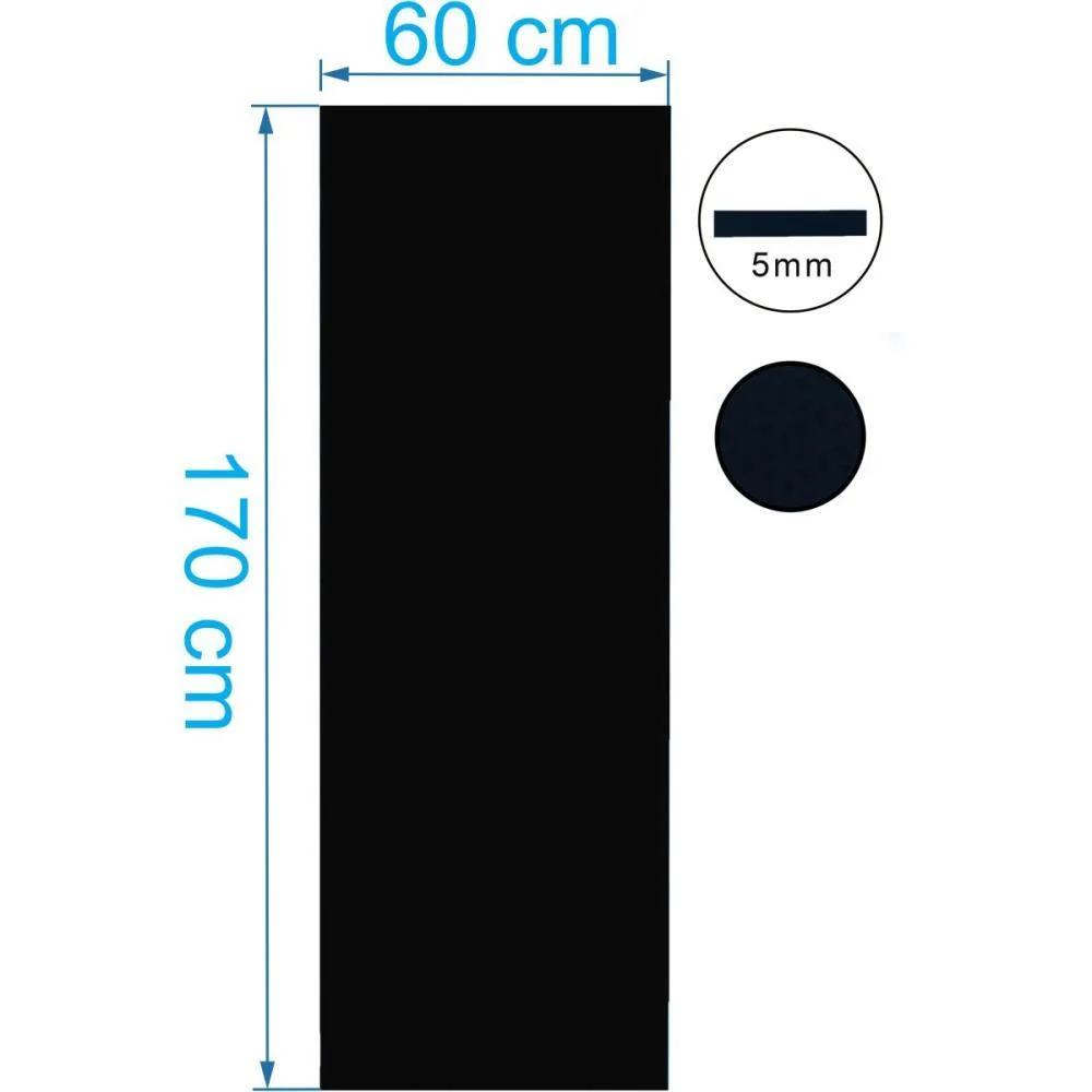 ACESSORIO PARA GINASTICA YOGA EVA PRETO 170X60CM 5MM EVAMAX (UNIDADE) - imagem 4