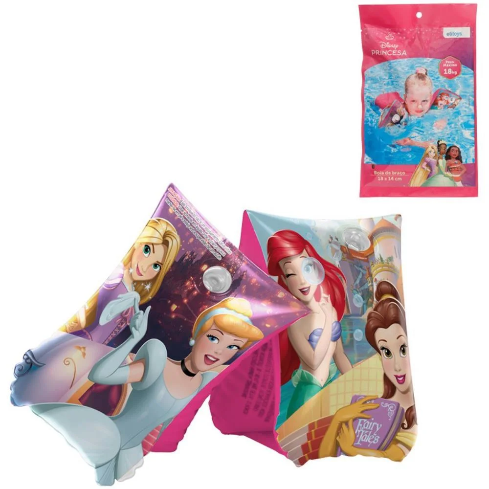 BOIA DE BRACO PRINCESA BOIA BRACO 18X14CM ETITOYS (UNIDADE) - imagem 3
