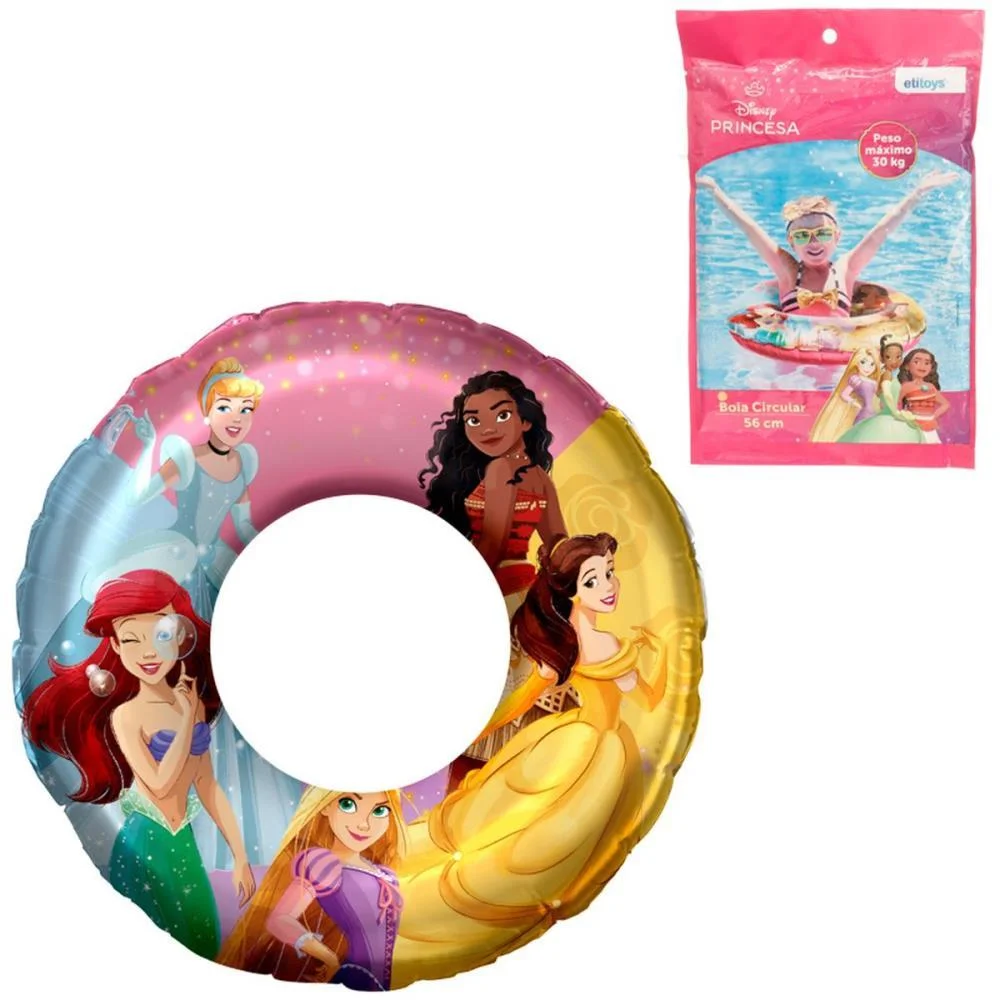 BOIA INFLAVEL PRINCESA BOIA CIRCULAR 56CM ETITOYS (UNIDADE) - imagem 3