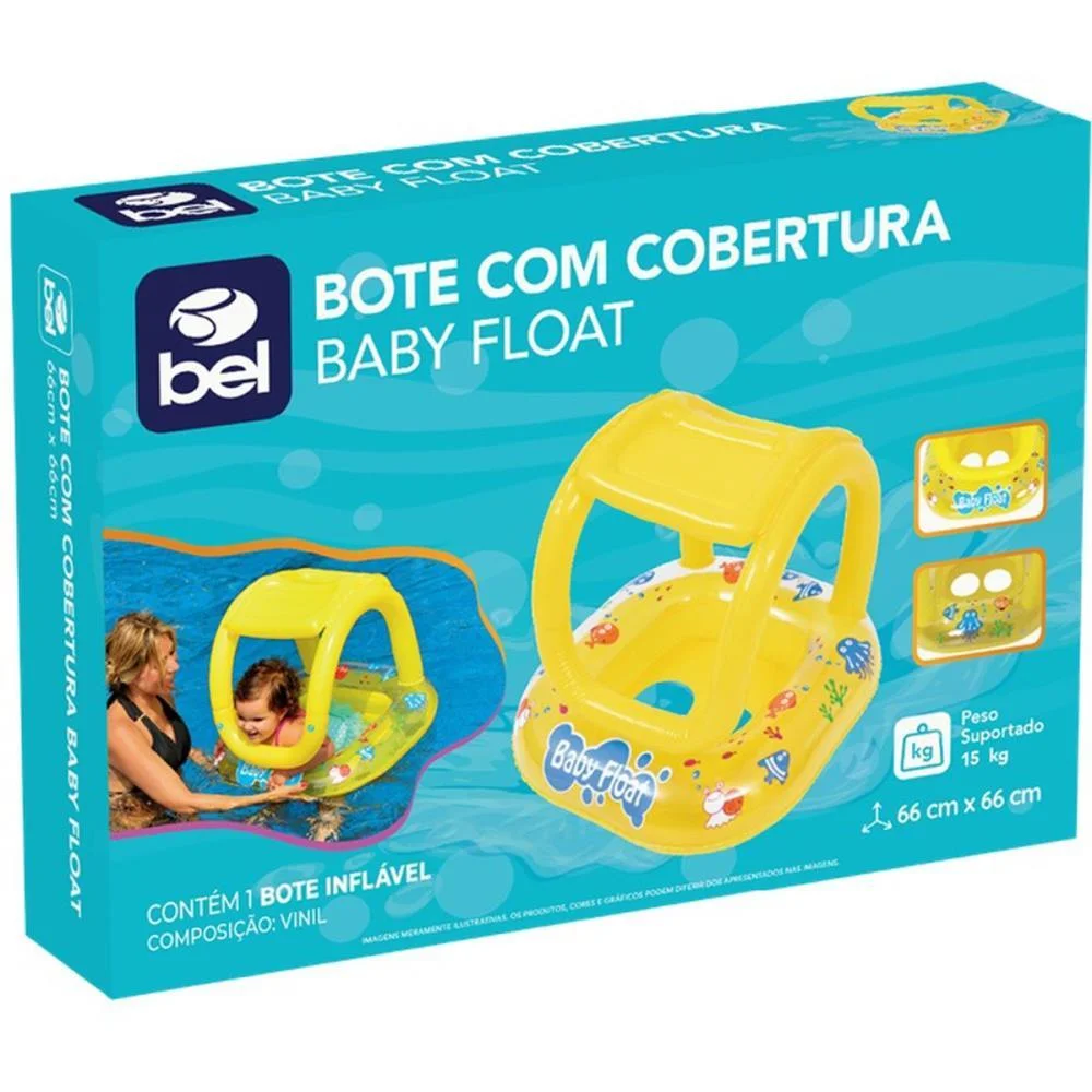 BOIA INFLAVEL BOTE BABY FLOAT 15KG 66X66 AM. BEL (UNIDADE) - imagem 6