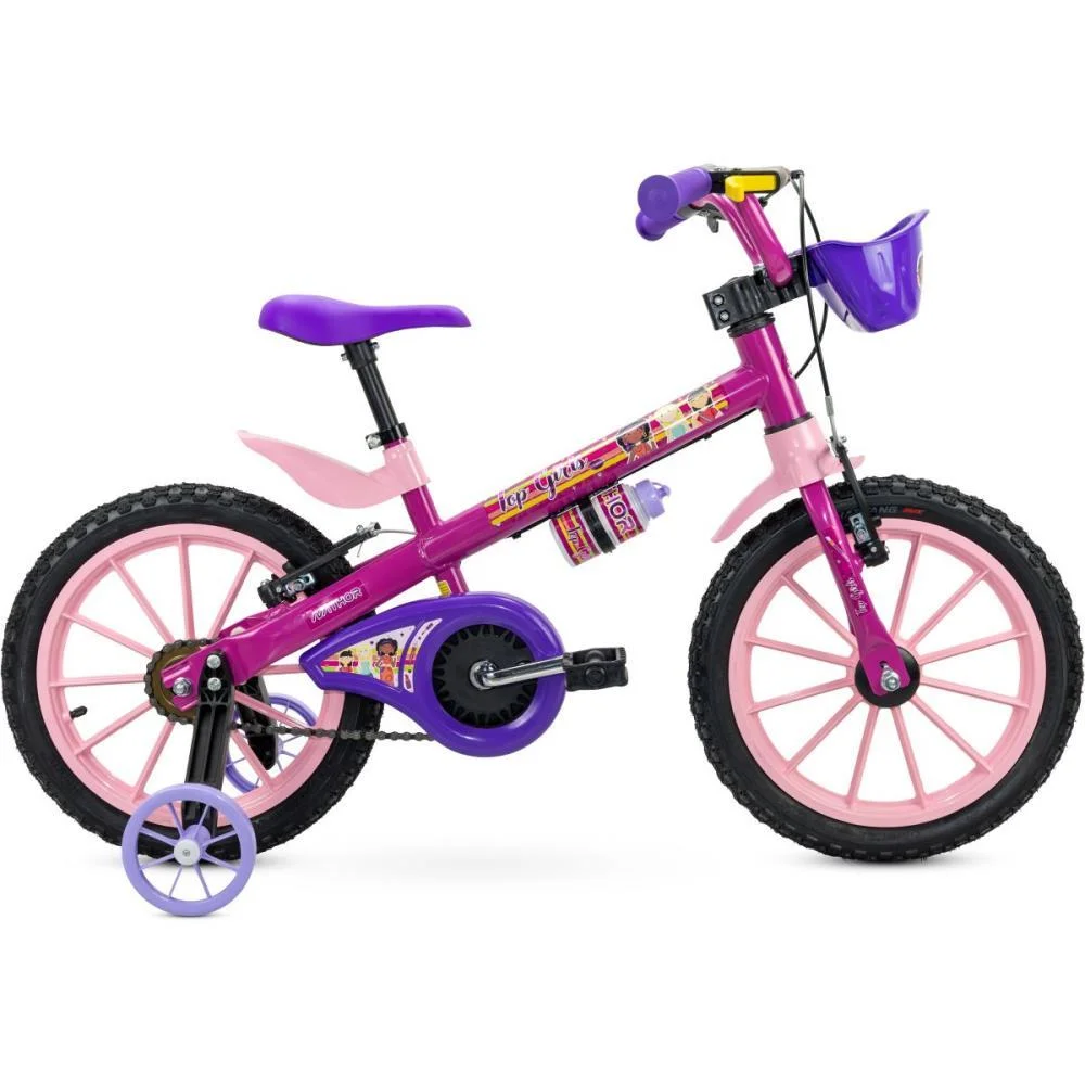 BICICLETA INFANTIL ARO 16 TOP GIRLS NATHOR (UNIDADE) - imagem 3