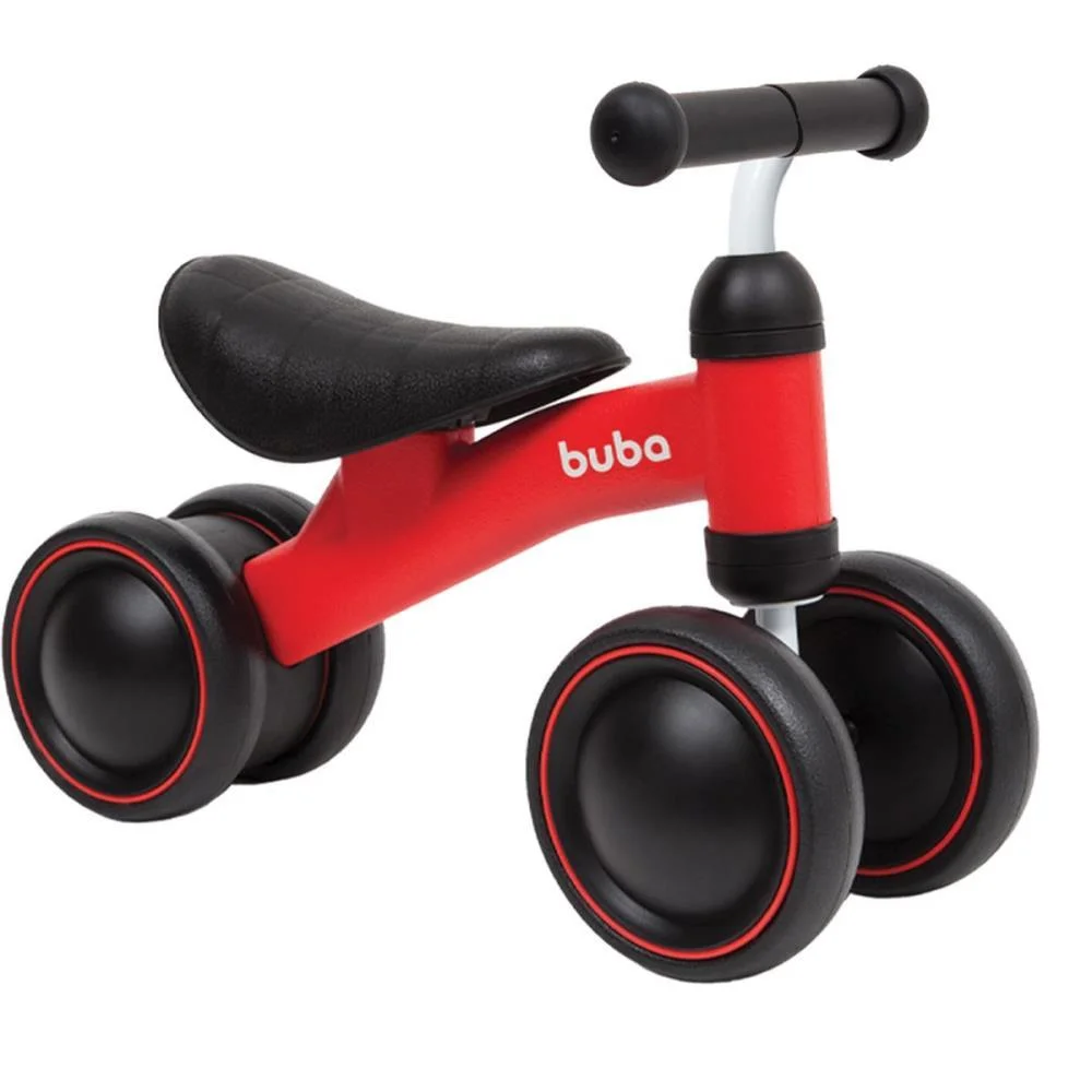 BICICLETA INFANTIL EQUILIBRIO C/4 RODAS VERMELHA BUBA (UNIDADE) - imagem 2