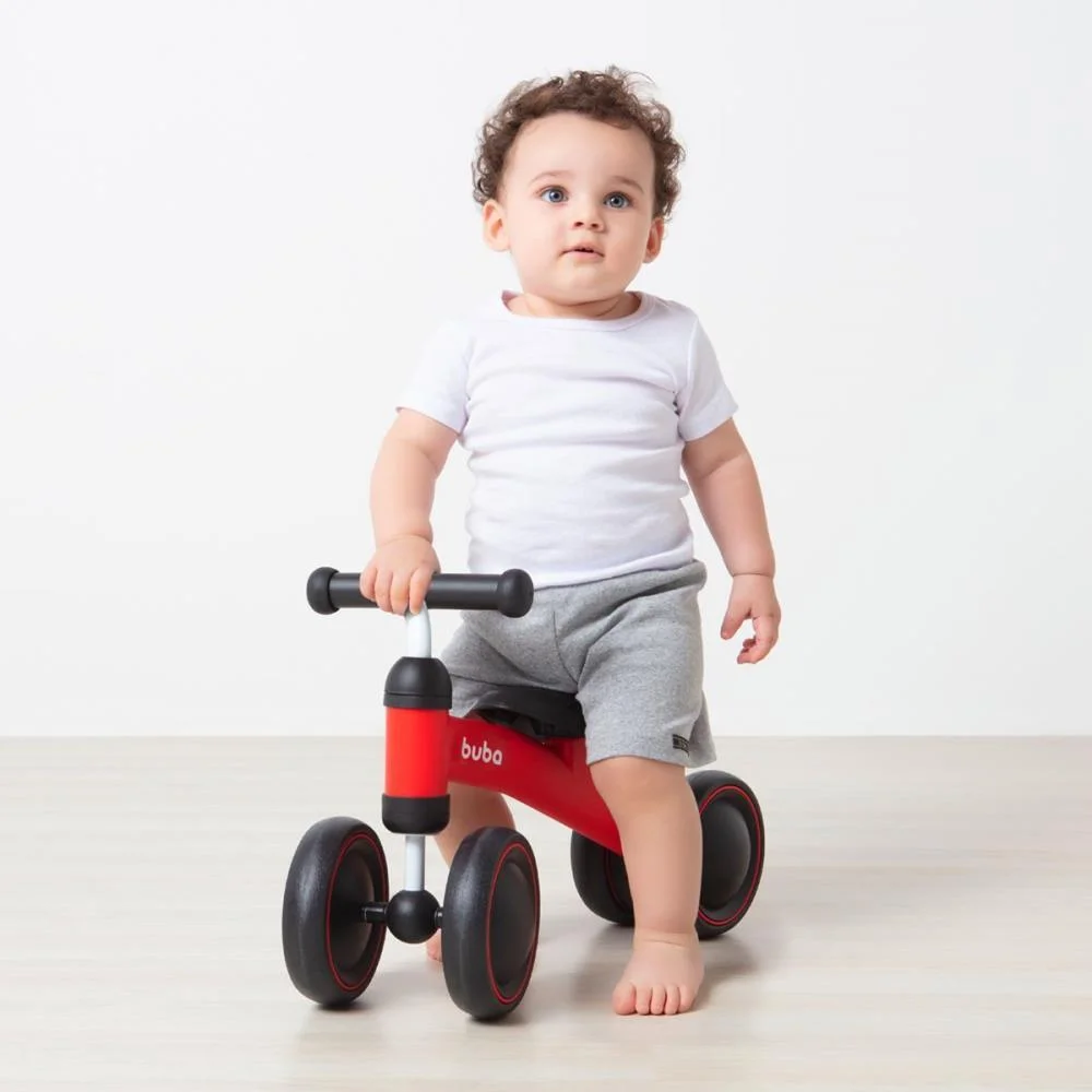 BICICLETA INFANTIL EQUILIBRIO C/4 RODAS VERMELHA BUBA (UNIDADE) - imagem 7