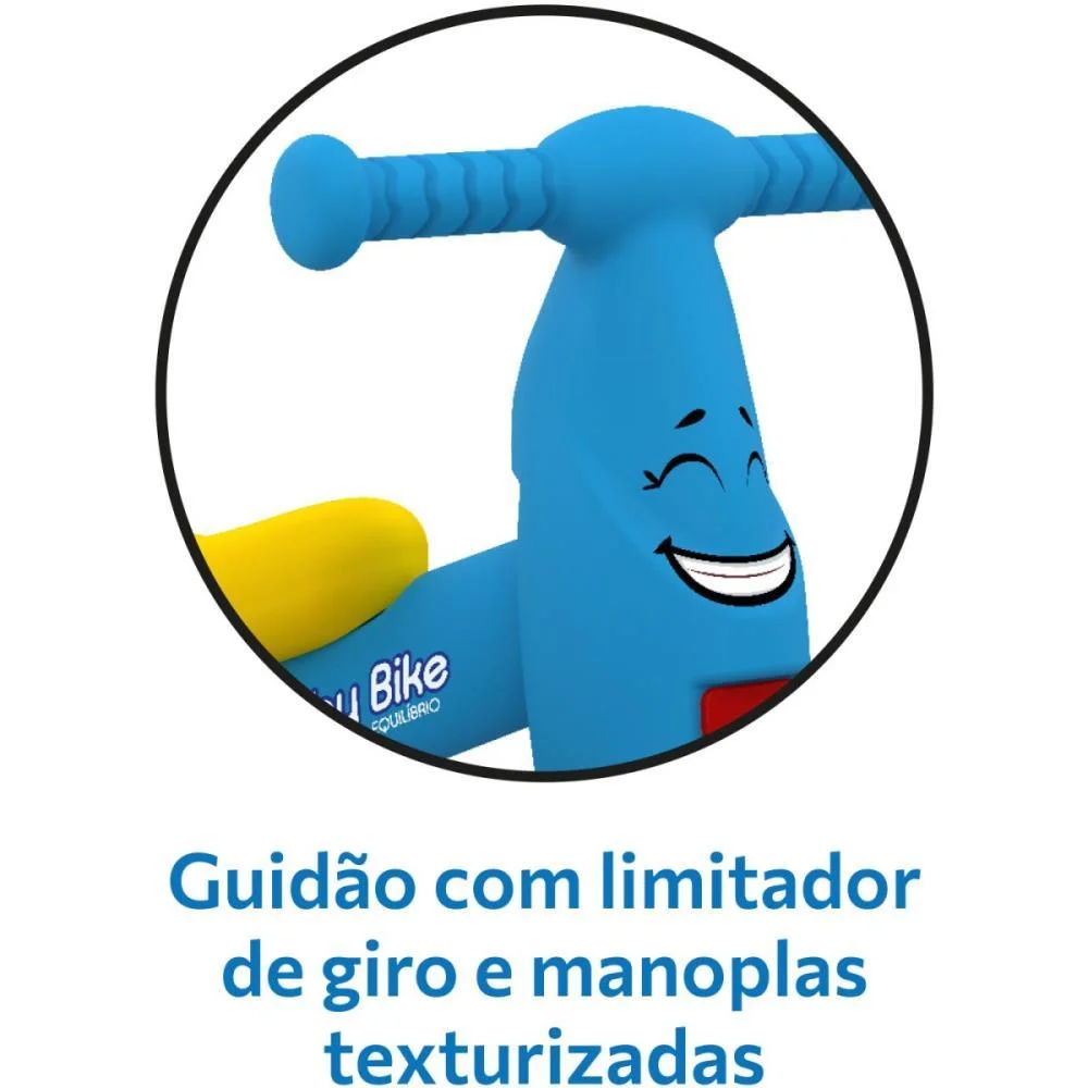 BICICLETA INFANTIL BABY BIKE EQUILIBRIO AZUL BANDEIRANTE (UNIDADE) - imagem 7