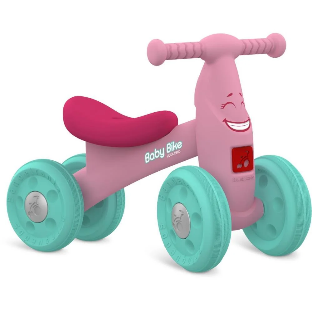 BICICLETA INFANTIL BABY BIKE EQUILIBRIO ROSA BANDEIRANTE (UNIDADE) - imagem 3