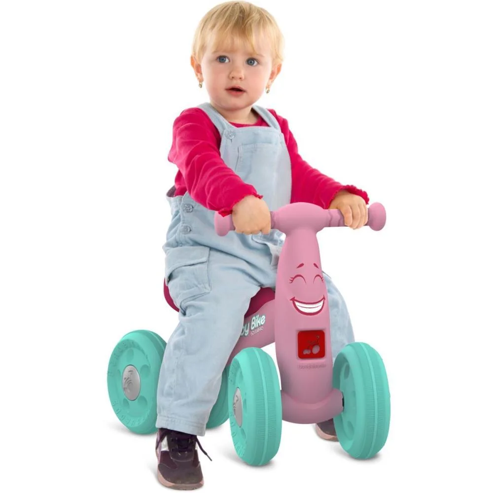 BICICLETA INFANTIL BABY BIKE EQUILIBRIO ROSA BANDEIRANTE (UNIDADE) - imagem 4