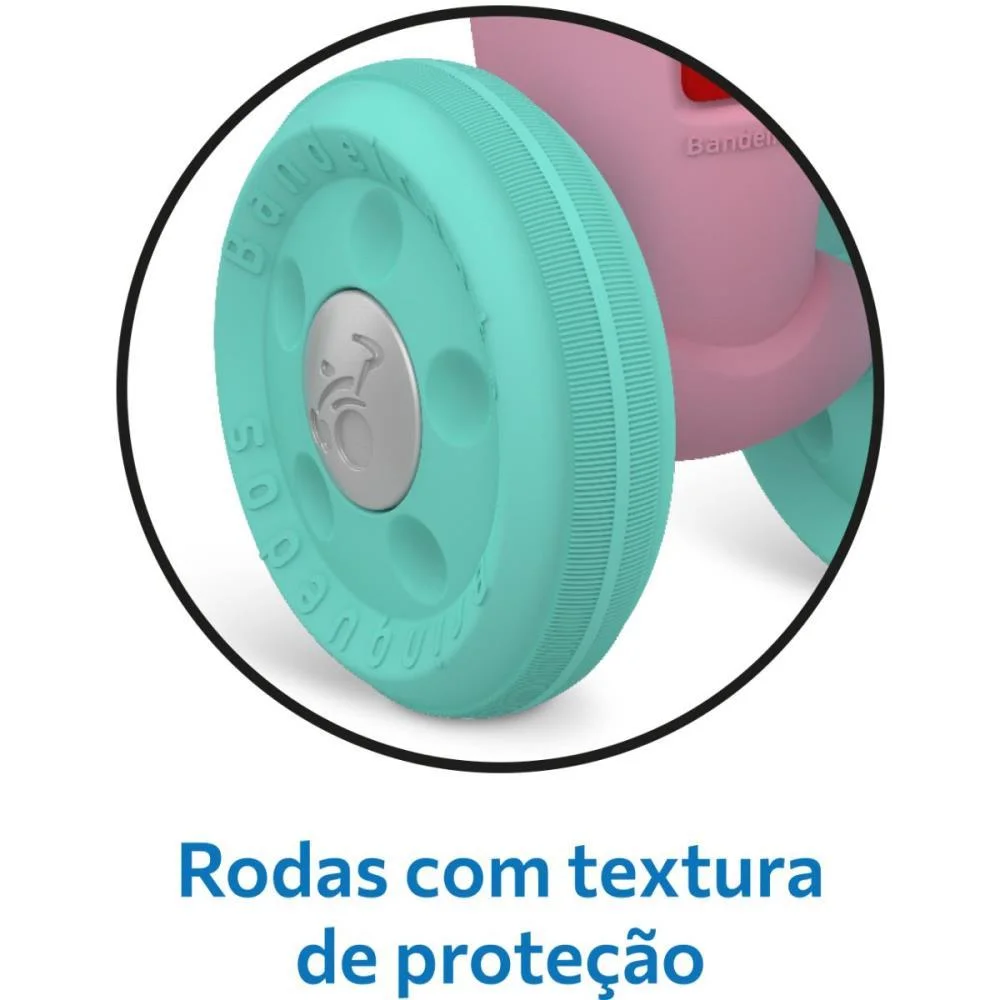 BICICLETA INFANTIL BABY BIKE EQUILIBRIO ROSA BANDEIRANTE (UNIDADE) - imagem 6