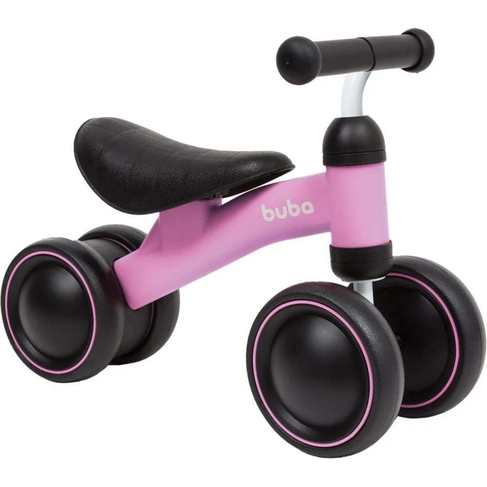 BICICLETA INFANTIL EQUILIBRIO C/4 RODAS ROSA BUBA (UNIDADE) - imagem 2