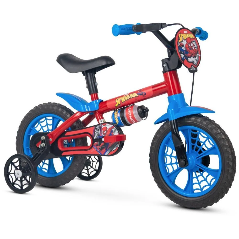 BICICLETA INFANTIL ARO 12 SPIDER MAN NATHOR (UNIDADE) - imagem 2