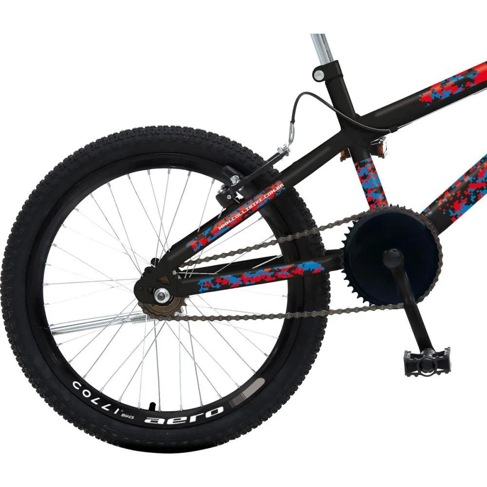 BICICLETA ARO 20 MAX BOY PRETO FOSCO COLLI BIKE (UNIDADE) - imagem 7