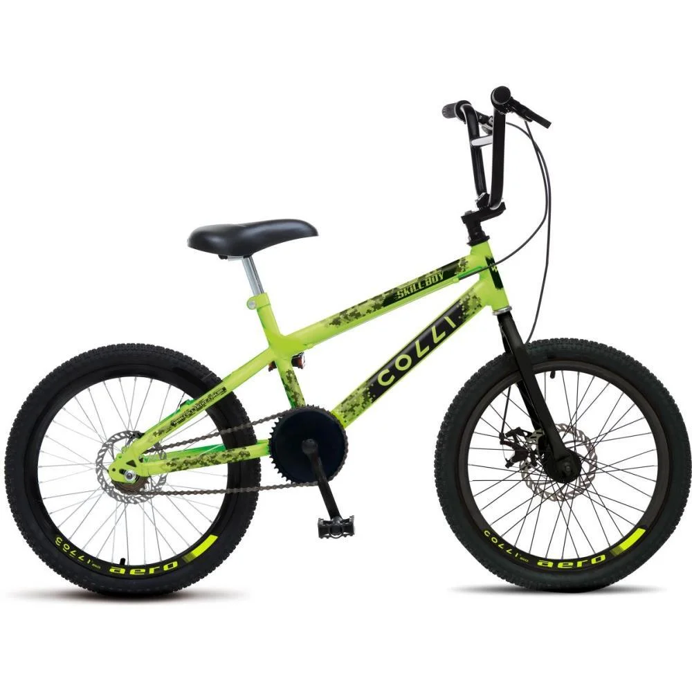 BICICLETA ARO 20 SKILL BOY AMARELO NEON COLLI BIKE (UNIDADE) - imagem 3