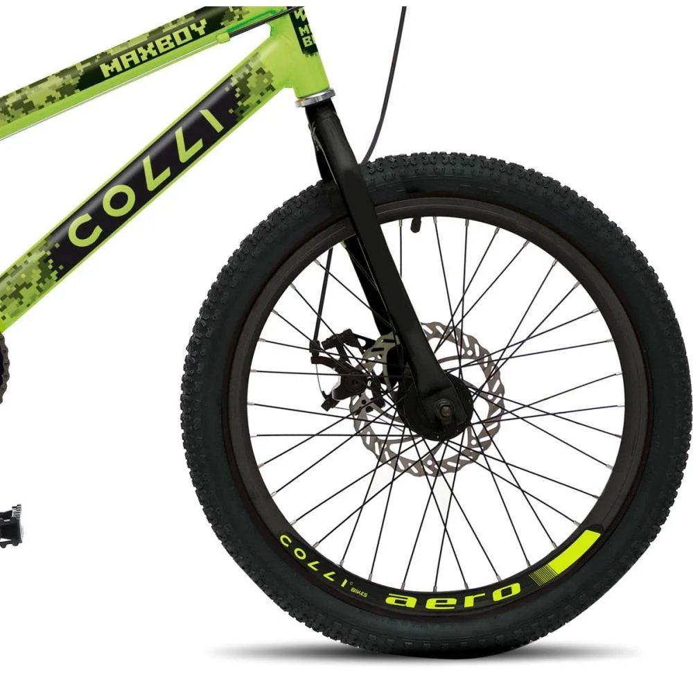 BICICLETA ARO 20 SKILL BOY AMARELO NEON COLLI BIKE (UNIDADE) - imagem 6