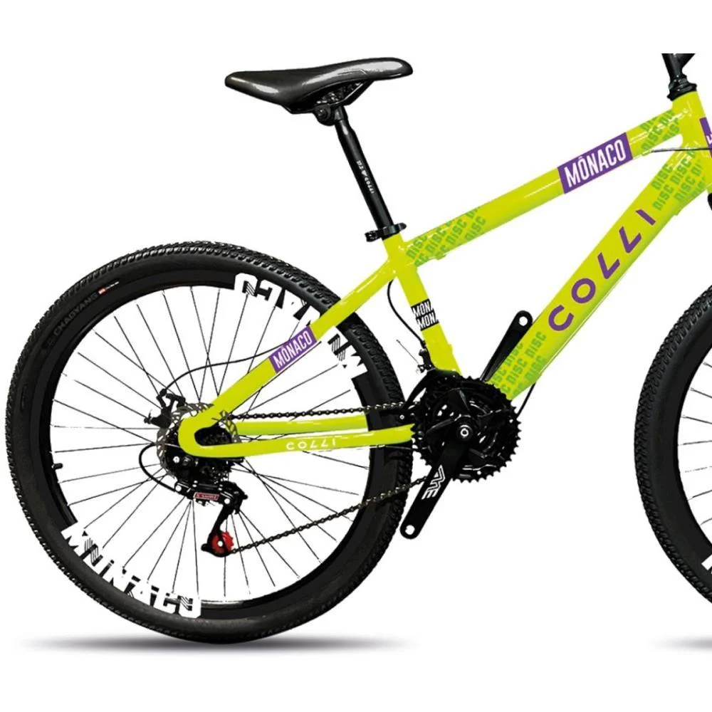 BICICLETA ARO 26 MONACO AMARELO NEON COLLI BIKE (UNIDADE) - imagem 6