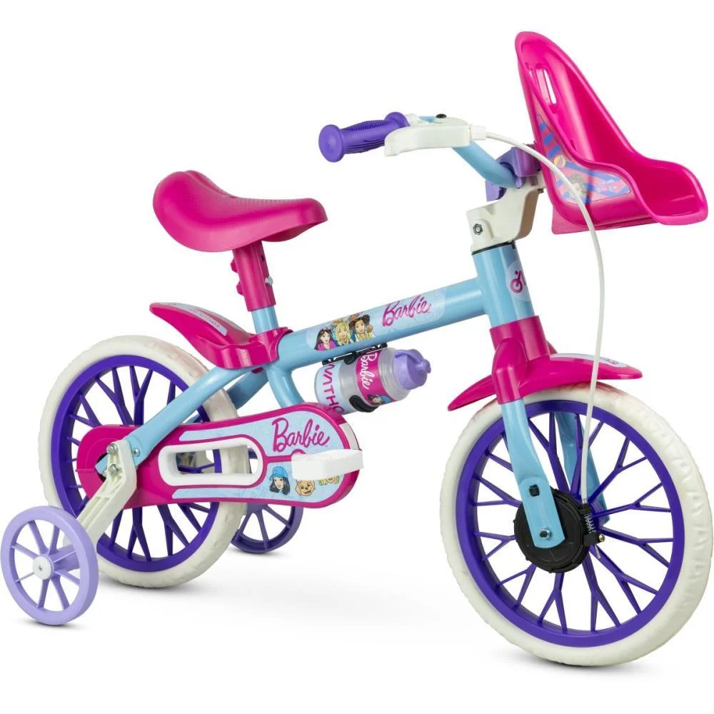 BICICLETA INFANTIL ARO 12 BARBIE NATHOR (UNIDADE) - imagem 2