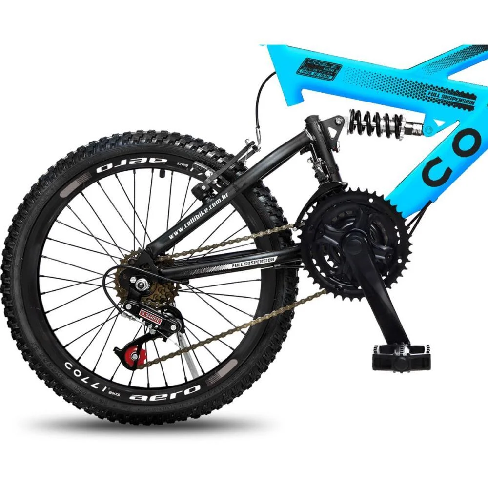 BICICLETA ARO 20 GPS AZUL COLLI BIKE (UNIDADE) - imagem 6