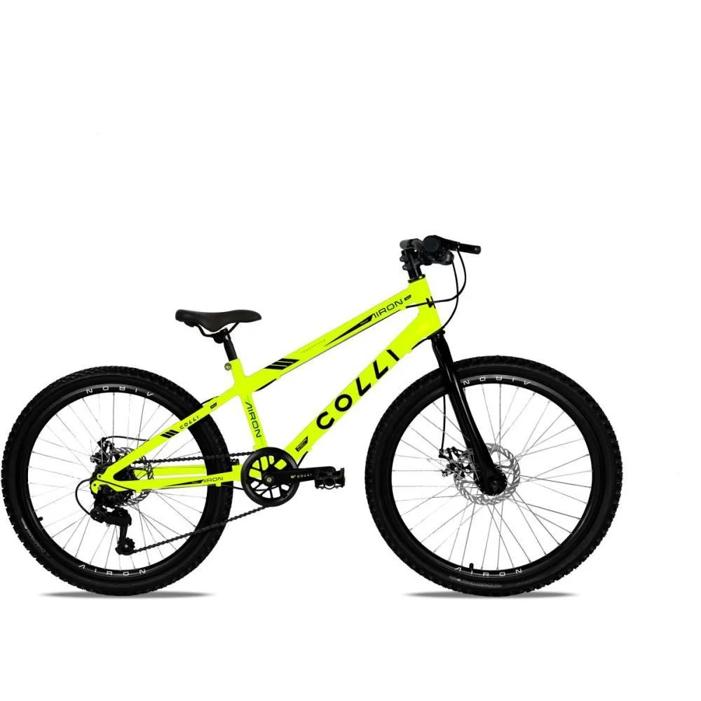 BICICLETA ARO 24 AIRON AMARELO NEON COLLI BIKE (UNIDADE) - imagem 3