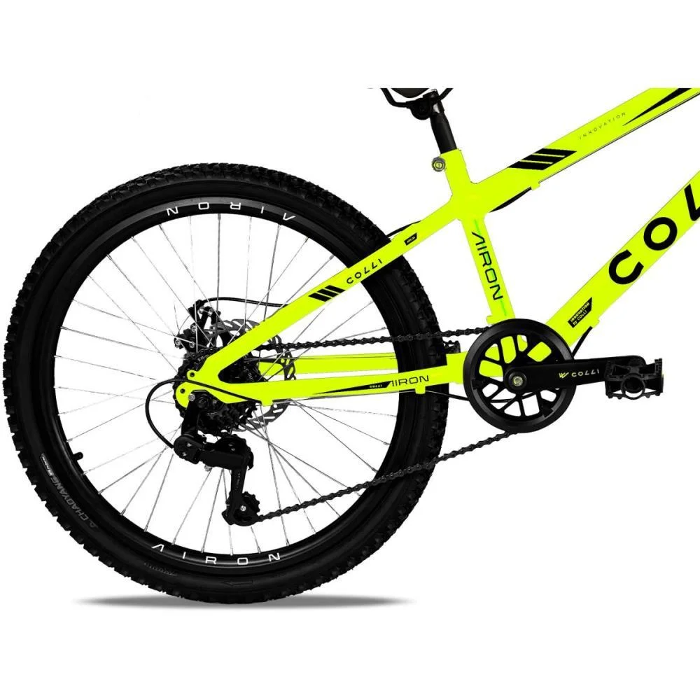 BICICLETA ARO 24 AIRON AMARELO NEON COLLI BIKE (UNIDADE) - imagem 6