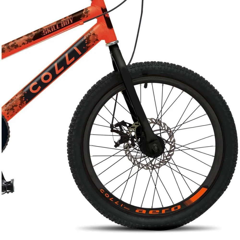 BICICLETA ARO 20 SKIL BOY LARANJA NEON COLLI BIKE (UNIDADE) - imagem 4