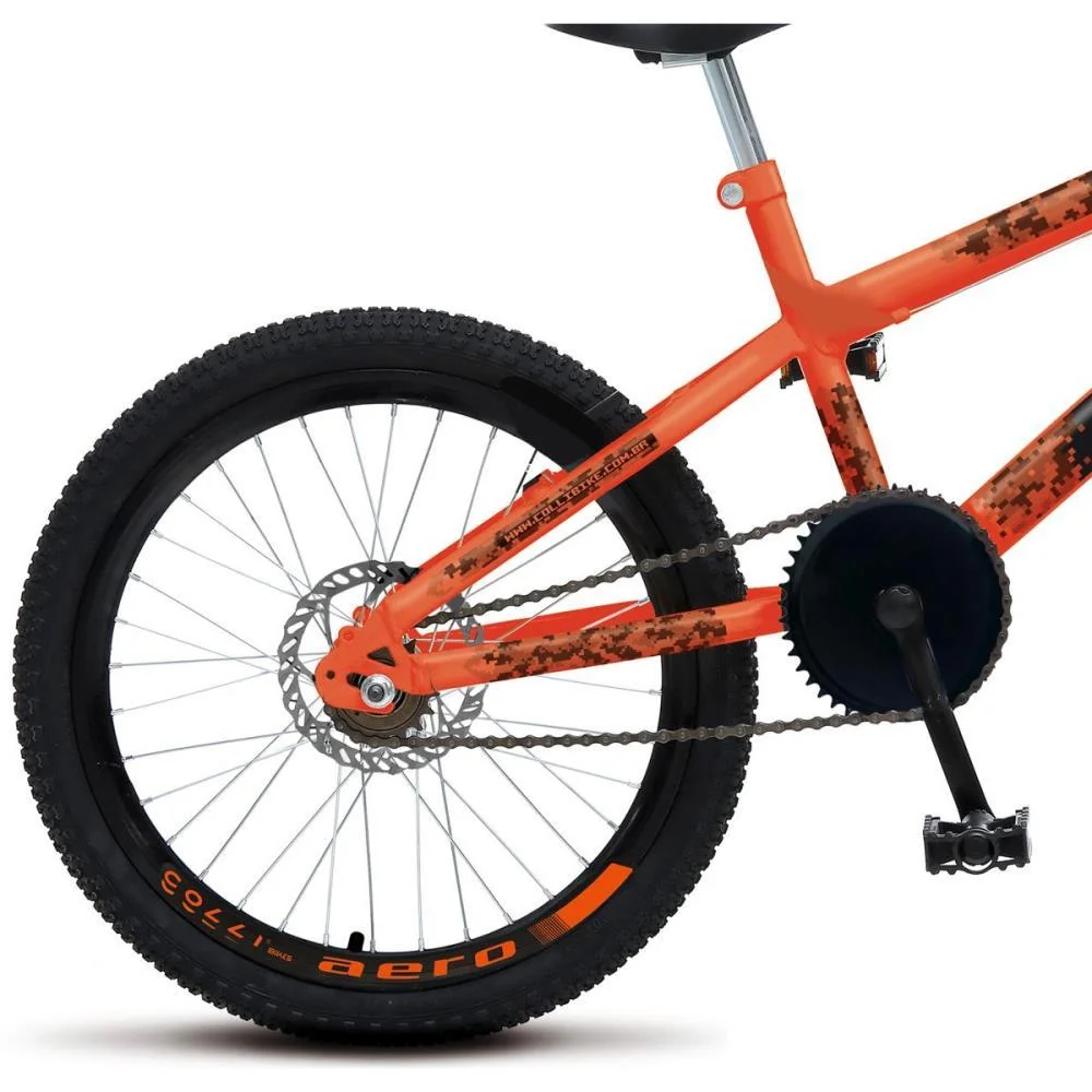 BICICLETA ARO 20 SKIL BOY LARANJA NEON COLLI BIKE (UNIDADE) - imagem 6